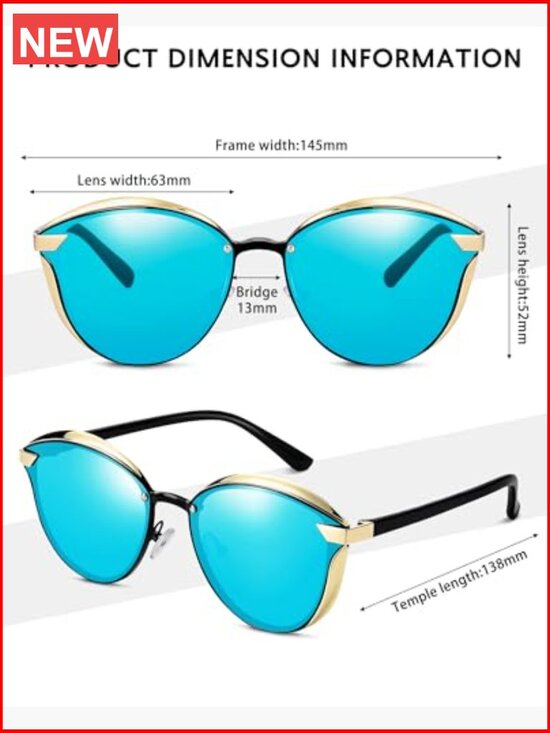 Polarized Cat Eye Sunglasses with UV400 Protection main image 7